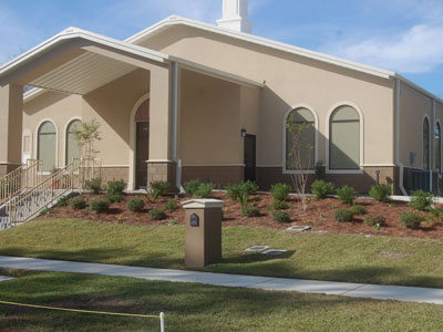 outside of church